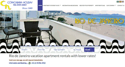 Desktop Screenshot of copacabanaholiday.com.br